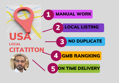 I will provide High Quality 60 local citations for Lo...