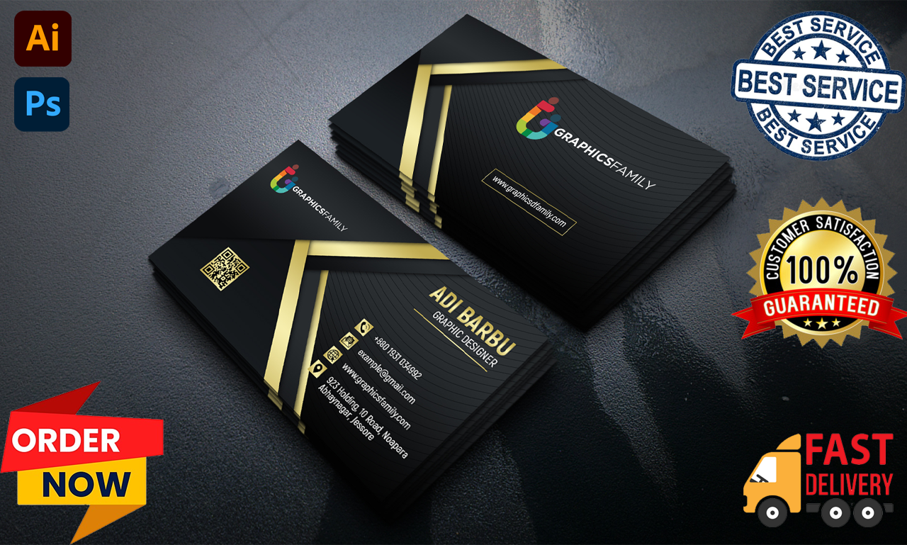 I will do modern, minimalist, luxury business card and logo design 