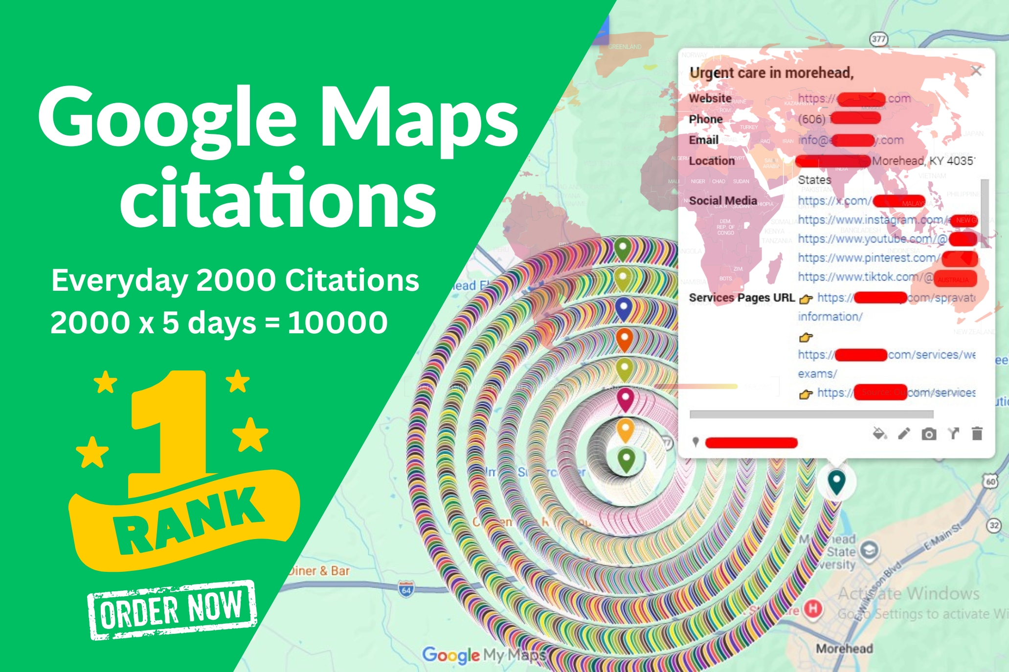 I will do 20,000 Google Maps Citations to Boost Your GMB Local SEO Ranking