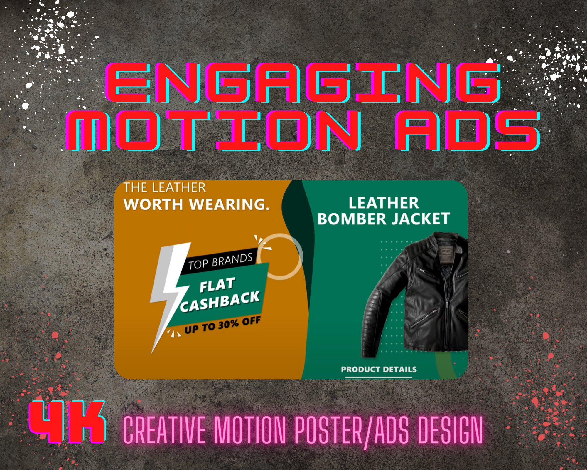 Create engaging Motion Poster, Marketing video, product video