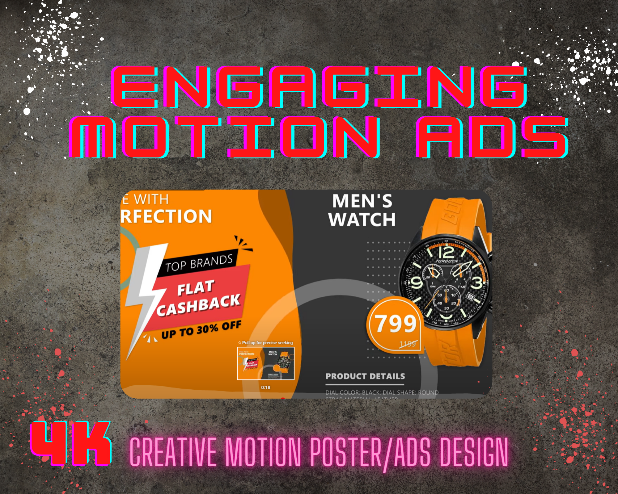 Create engaging Motion Poster, Marketing video, product video