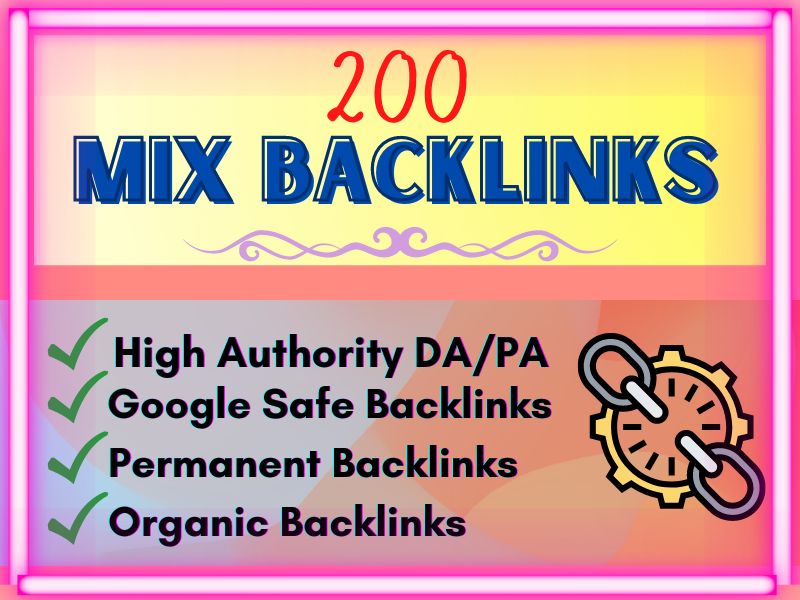 I will do 200 high quality mix backlinks to boost SEO...