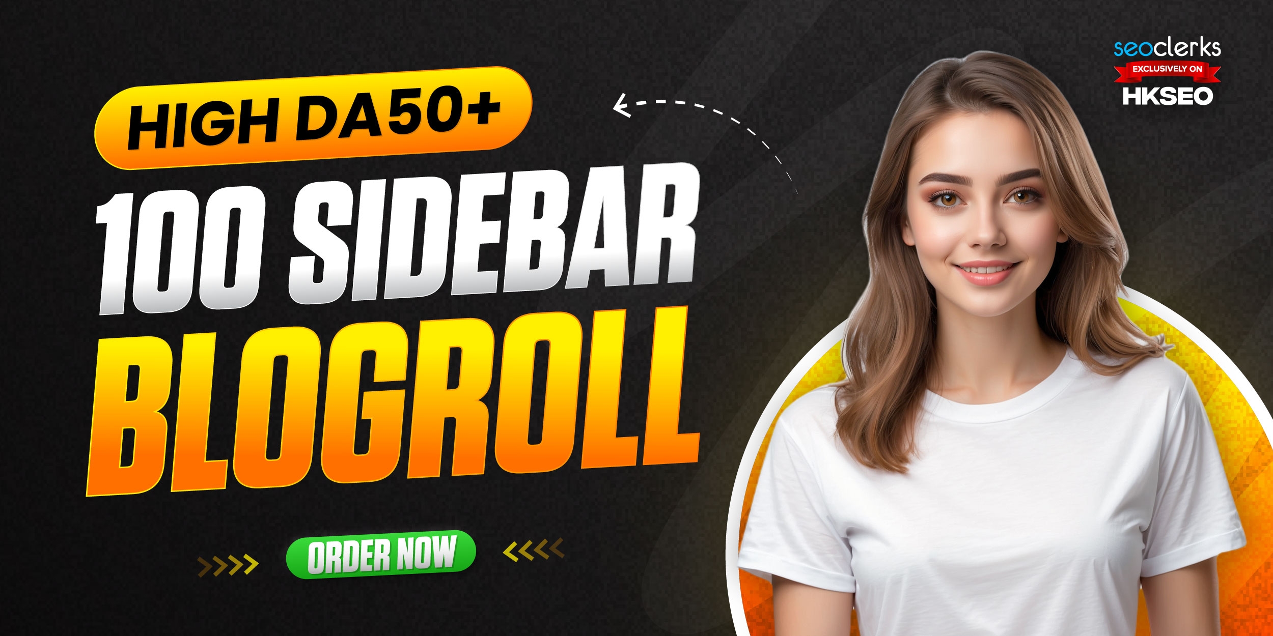 Get 100 Powerfull backlink DA50+ Sidebar/Blogroll/Footer Dofollow Link