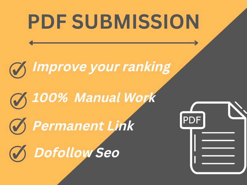 I will manually create 50 pdf submission to high qual...