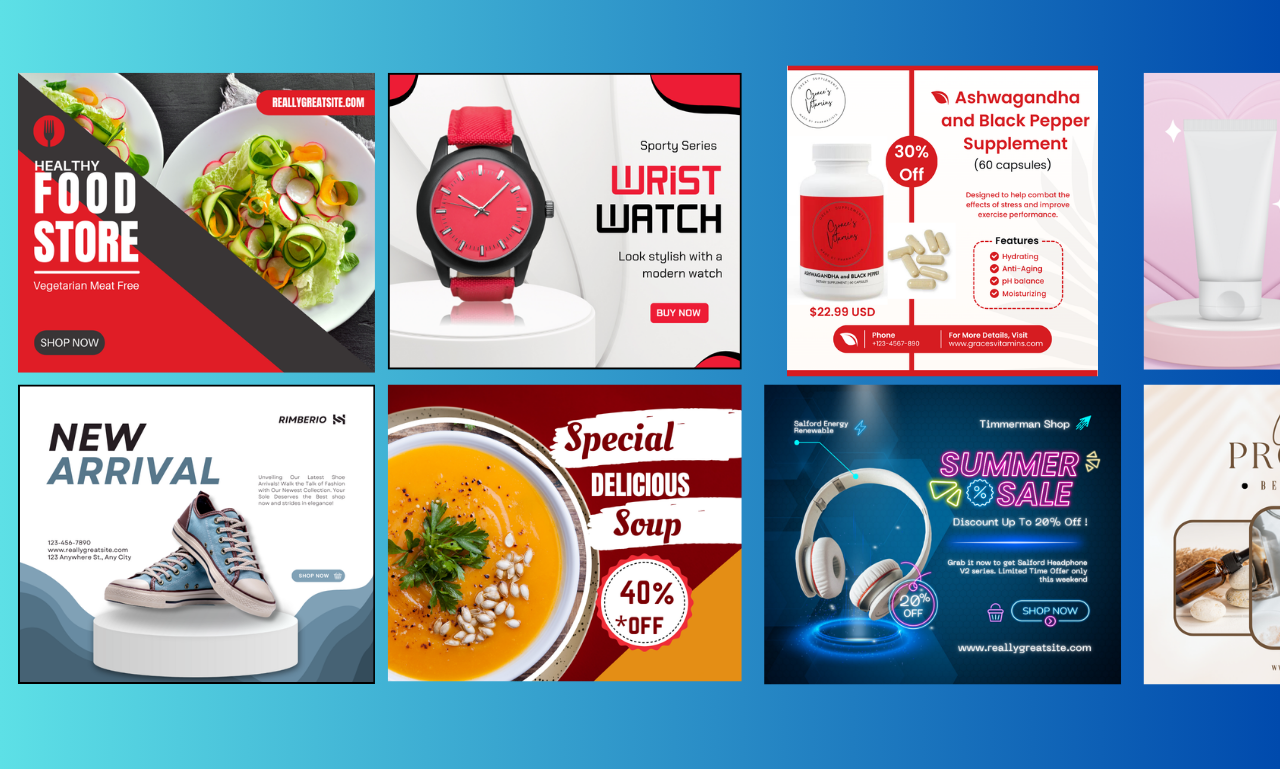 I will design Custom Product Ads for Instagram & ...