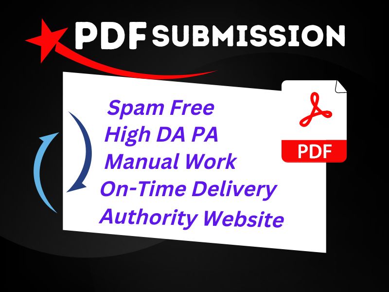 I will manually upload 100 PDF submission to popular ...
