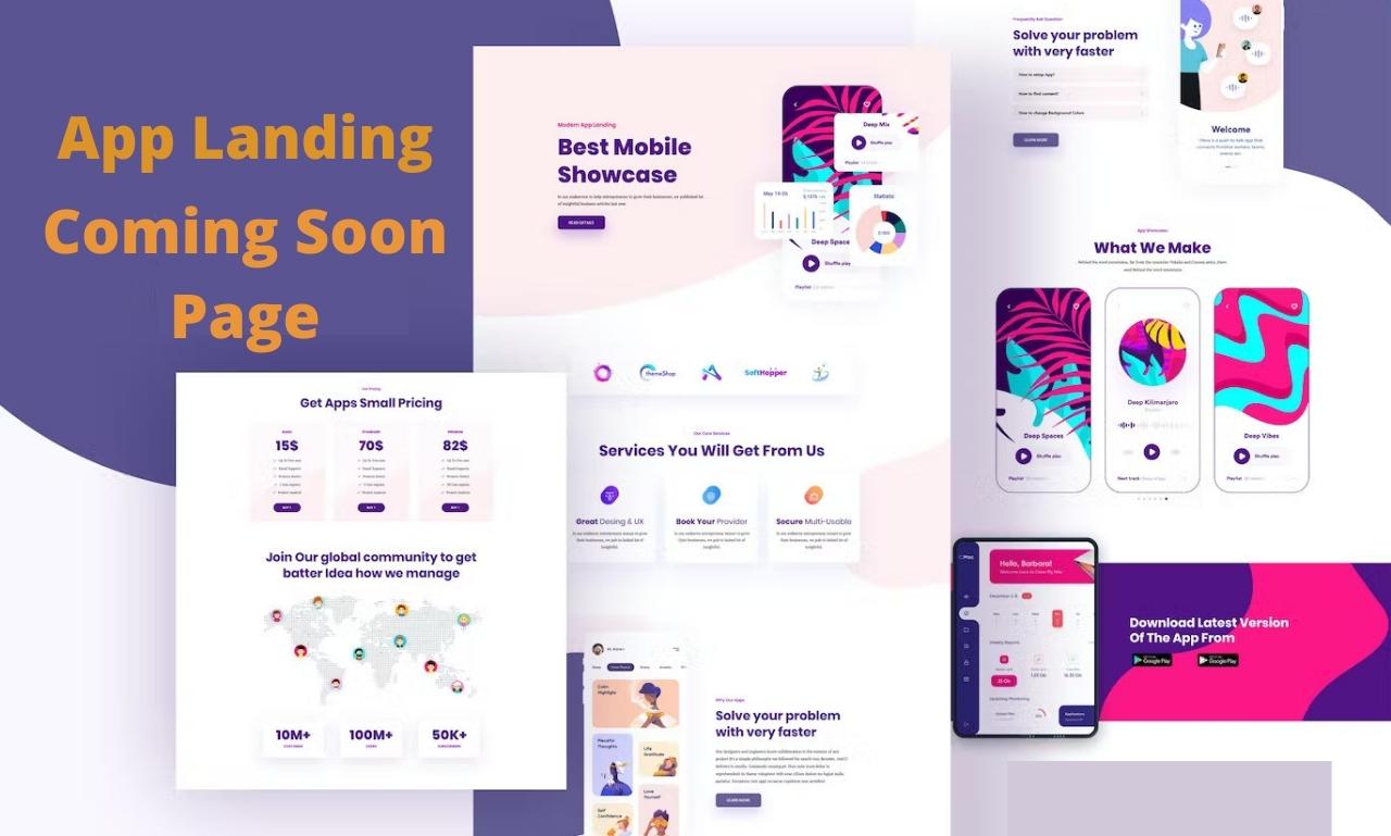 I will design a stunning WordPress landing page for your website