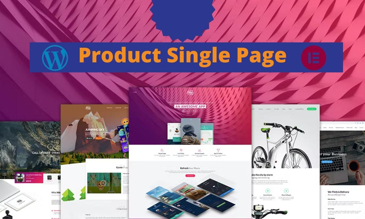 I will design a stunning WordPress landing page for your website