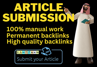 I will do 25 Article dofollow SEO backlinks & high DA site