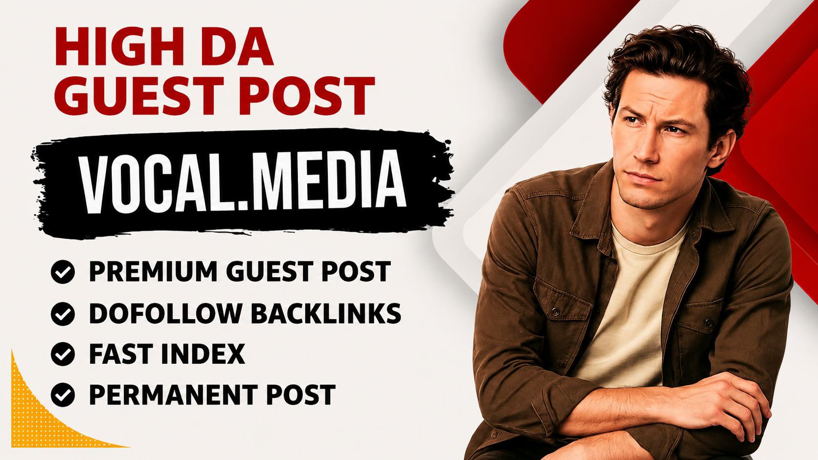 Write And Publish a guest post on Vocal.Media (DR 82)