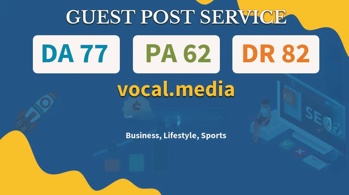 Write And Publish a guest post on Vocal.Media (DR 82)