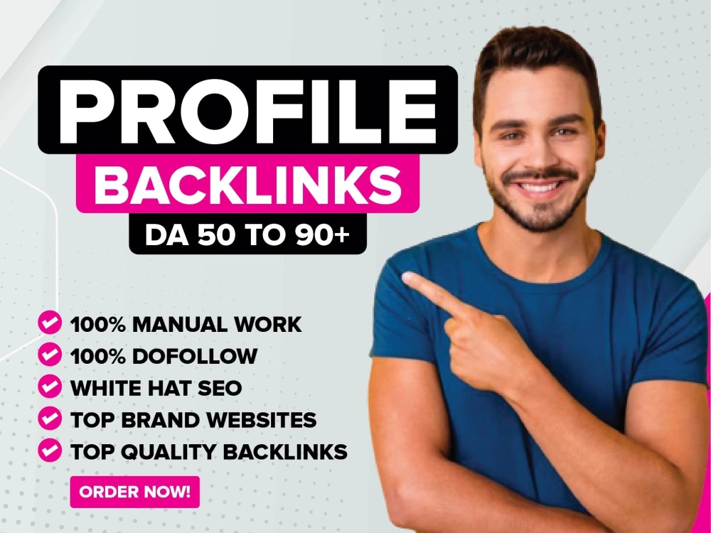 150 Manually Created Quality Profile Backlinks