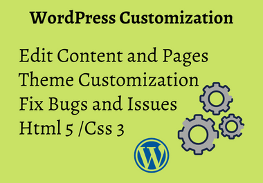 I will install and Customise your WordPress Website T...