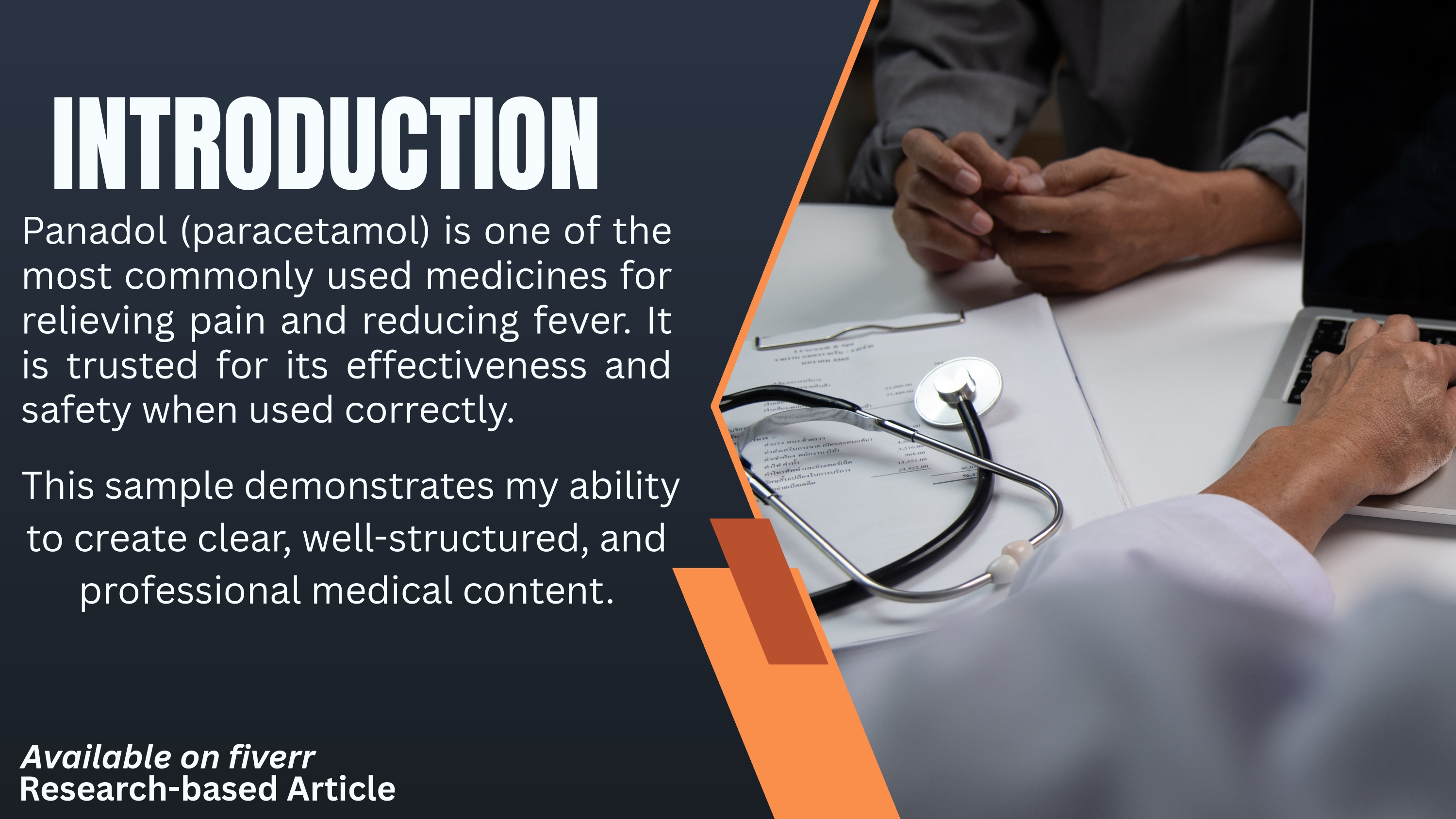 I will write professional SEO medical articles