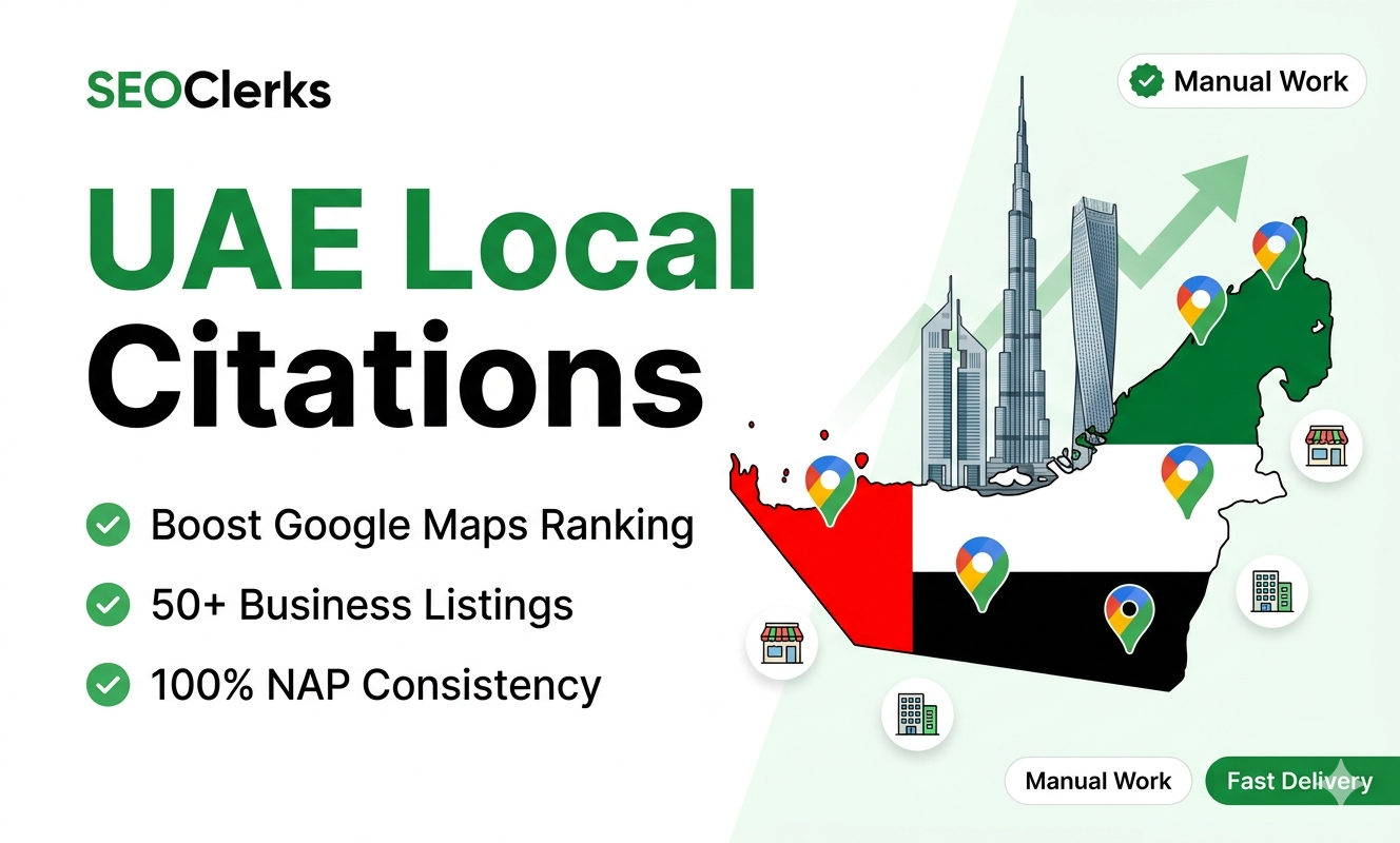 I Will Create 50 UAE Local Citations and Business Listings for Local SEO Ranking