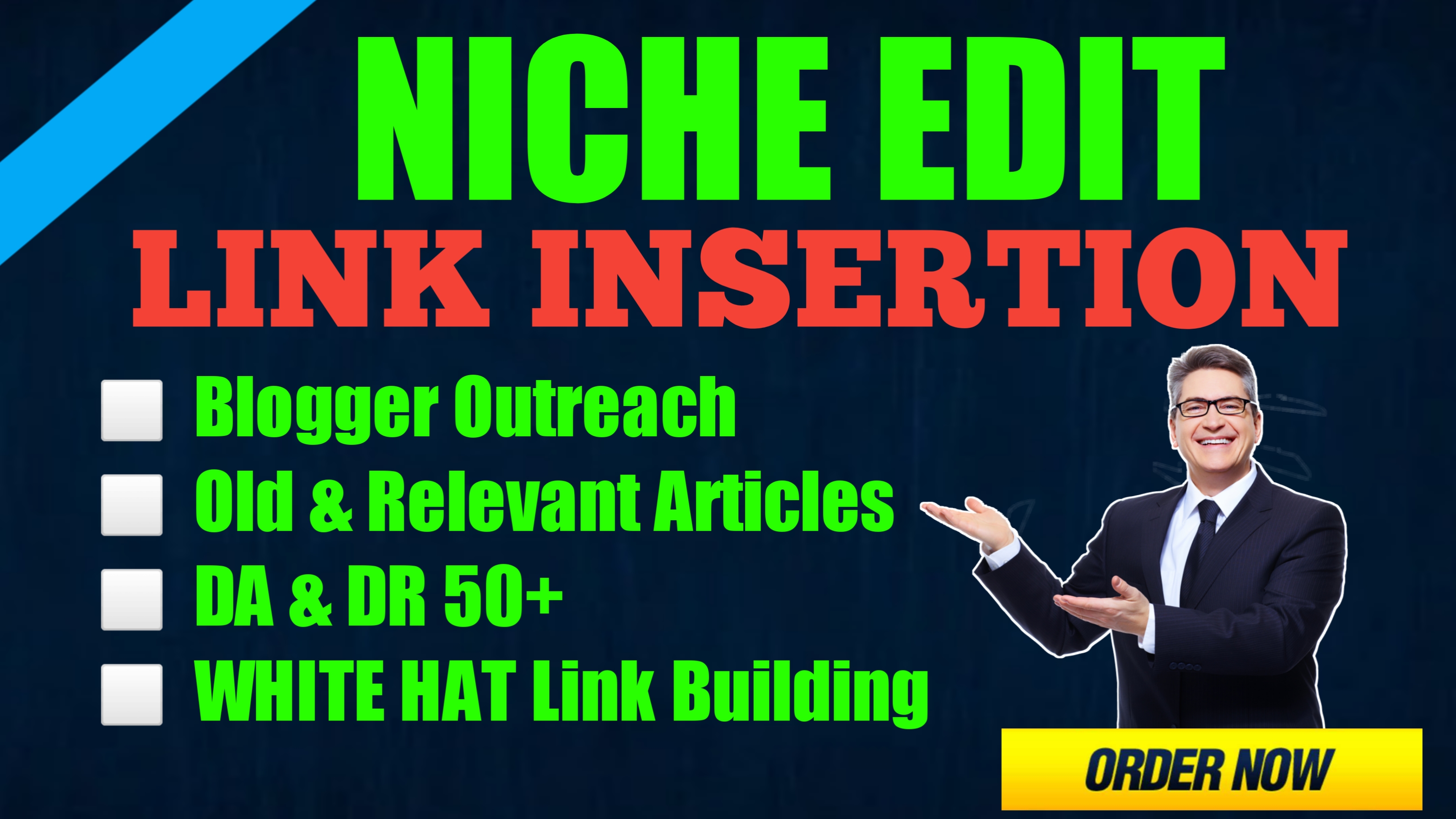 Get 5 Premium link insertion, curated links, and ni...