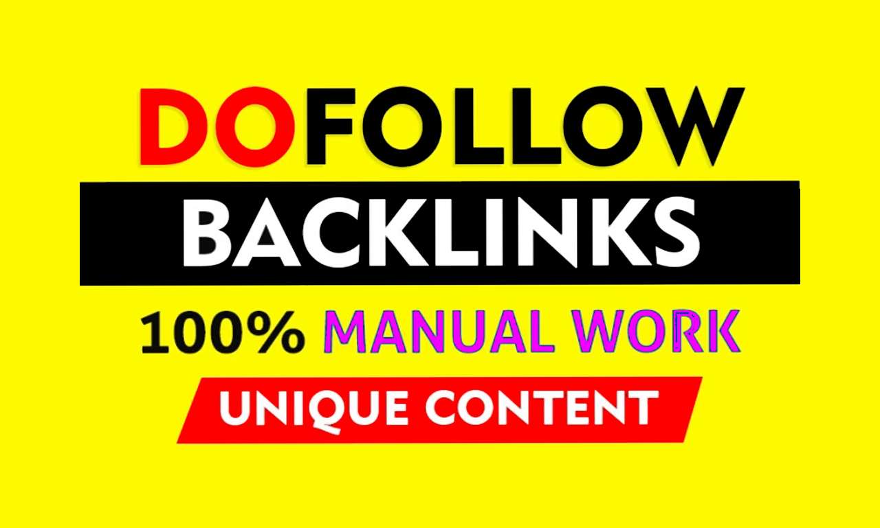 I will dofollow backlinks with SEO link building Serv...