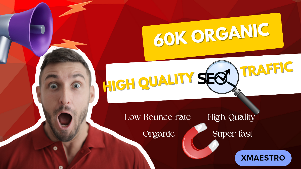 60000 High quality SEO focused organic booster websit...