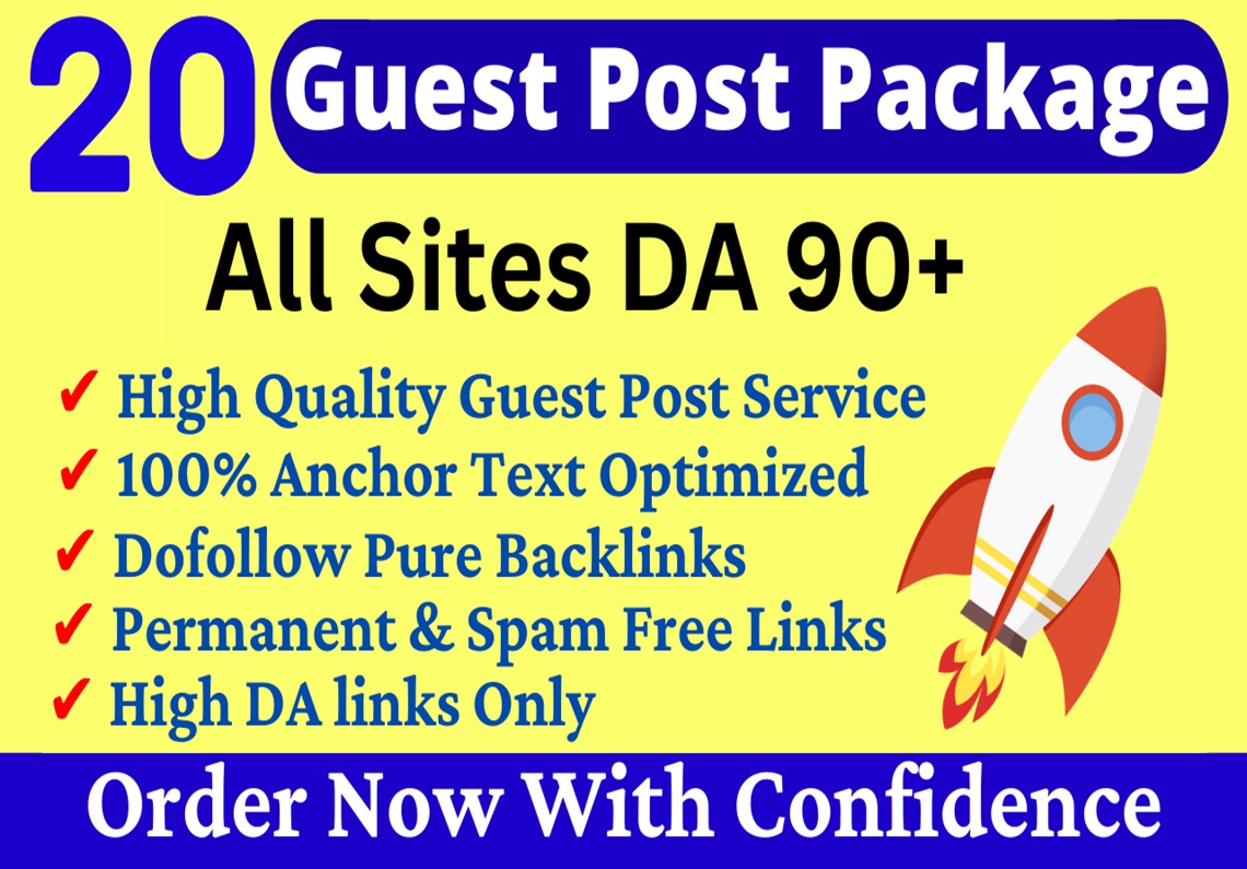 I Will SEO 20 Guest Posts And Guest Posting Dofollow ...