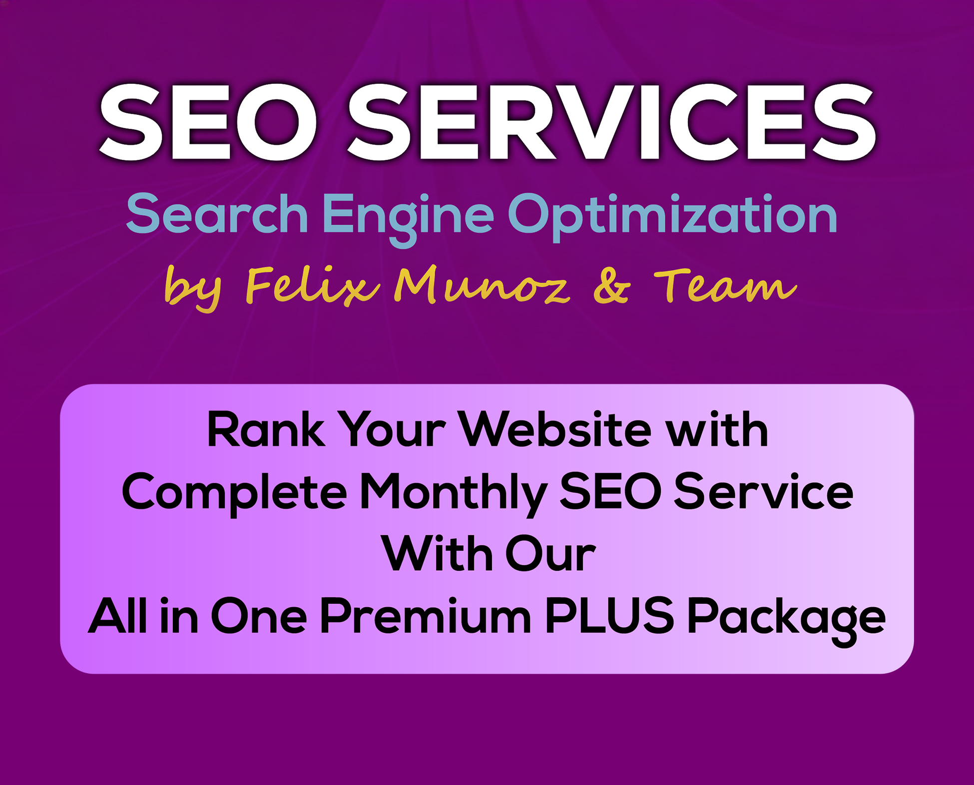 Complete Monthly SEO Service - Premium PLUS Package 