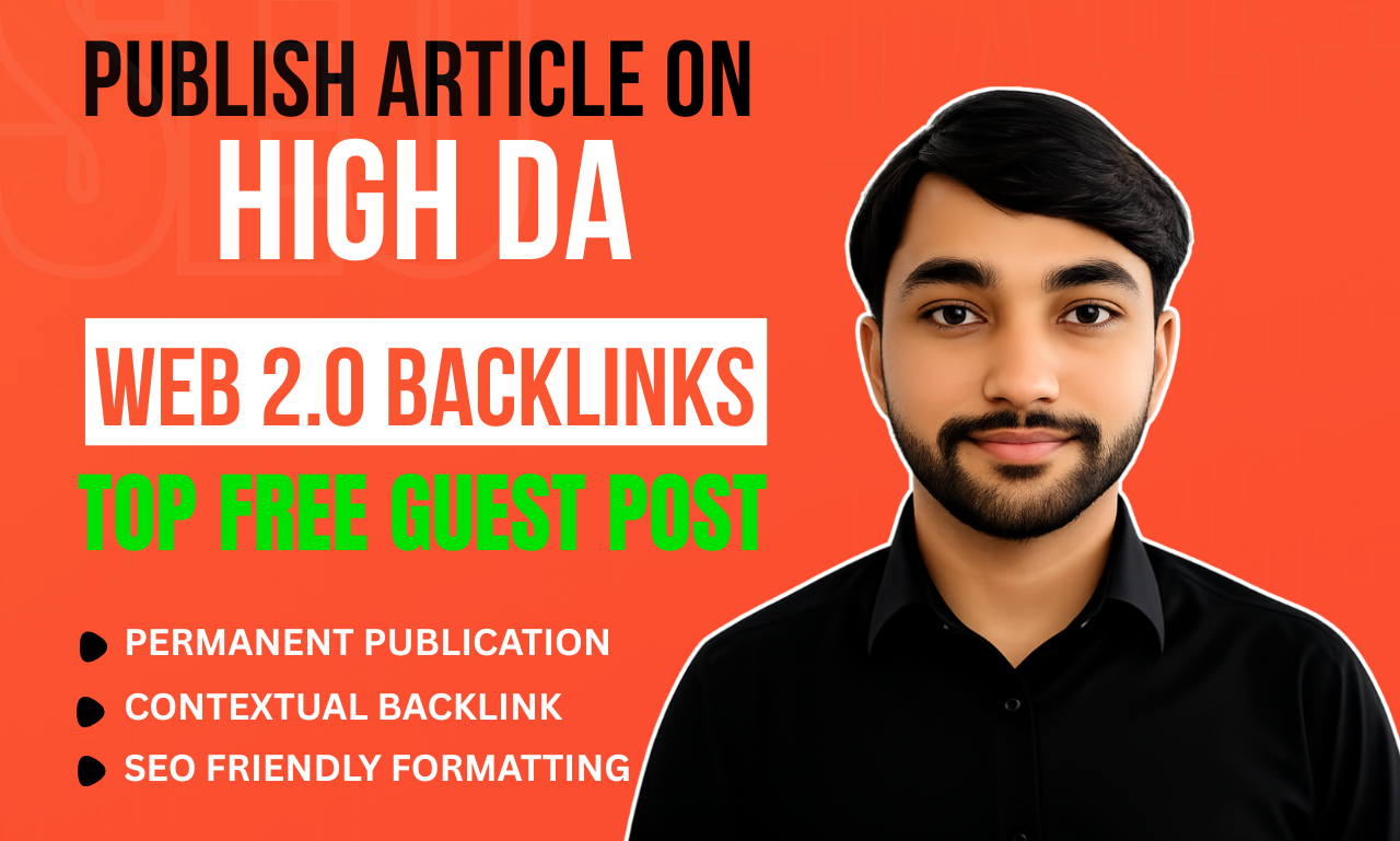 I will create 30 manual Web 2.0 article posts on authority platforms