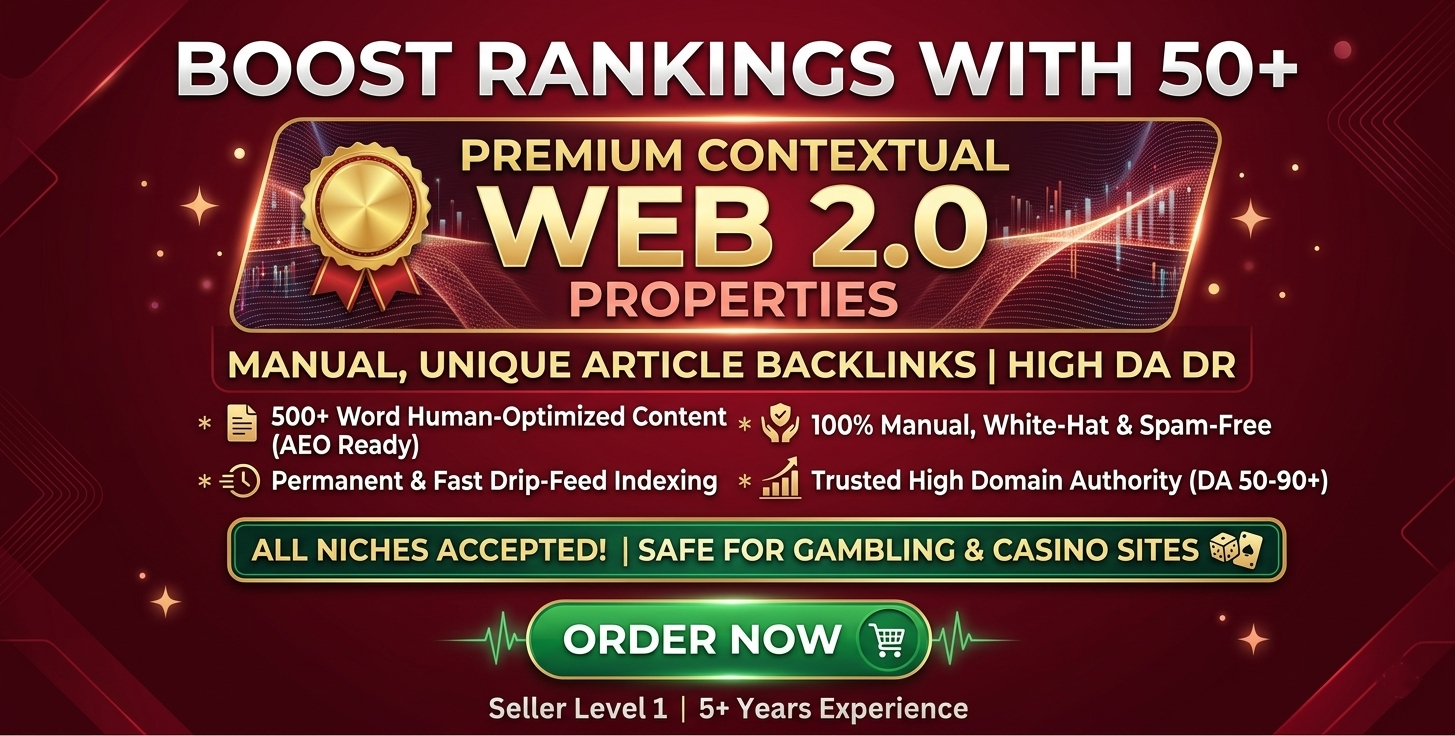 Boost Domain DR with 50 Manual Web 2.0 Properties | Tiered Link Building 2026