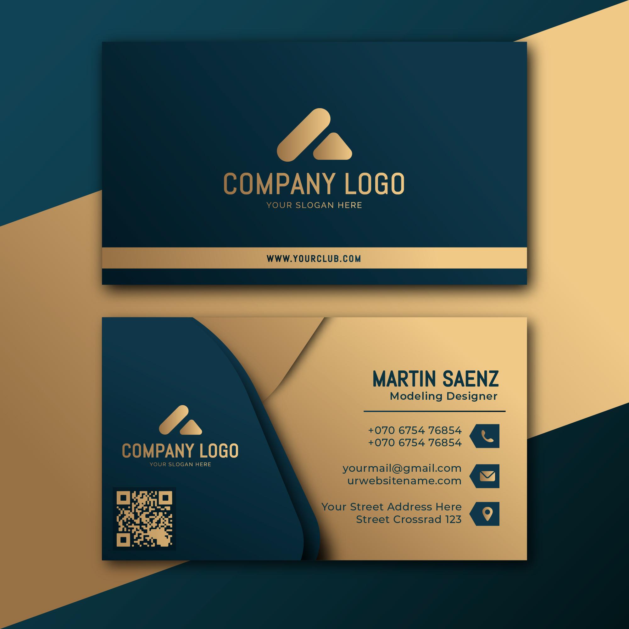 I will Design Modern and luxury card design for your ...