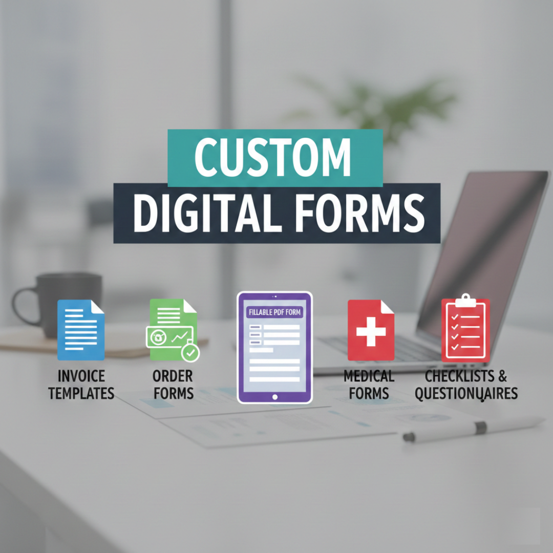 I will do invoice, order form, fillable PDF form, m...