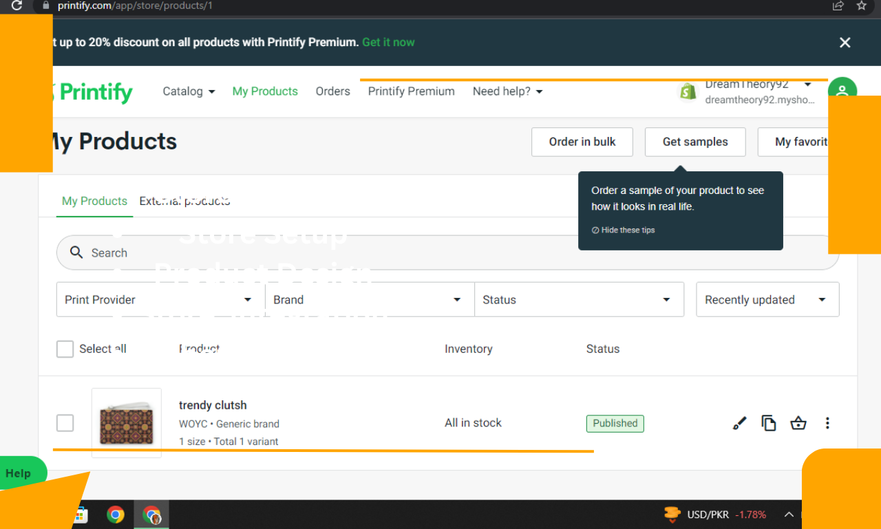 I will create a POD Printify store and integrate it with Shopify