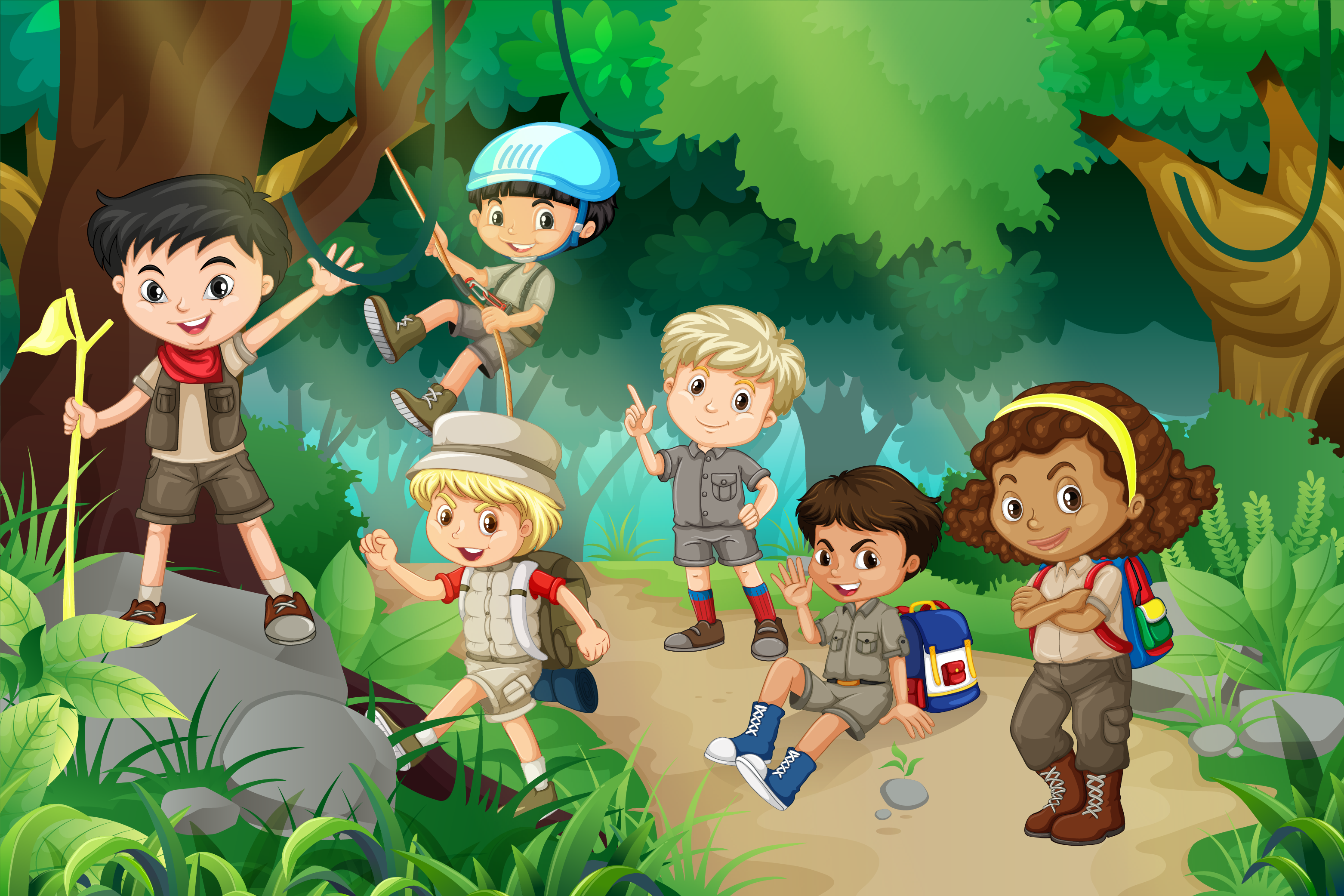 Children book illustration and kids story book cover design