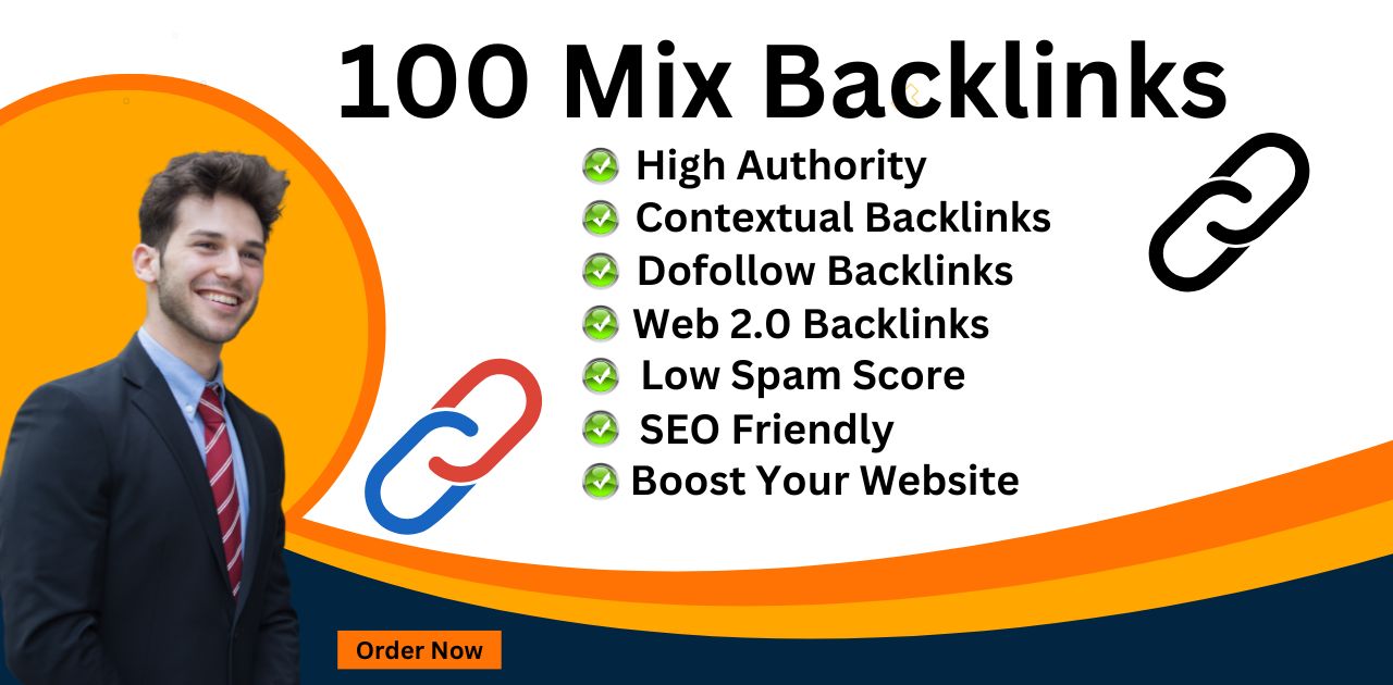 I will provide 100 mix dofollow SEO backlinks