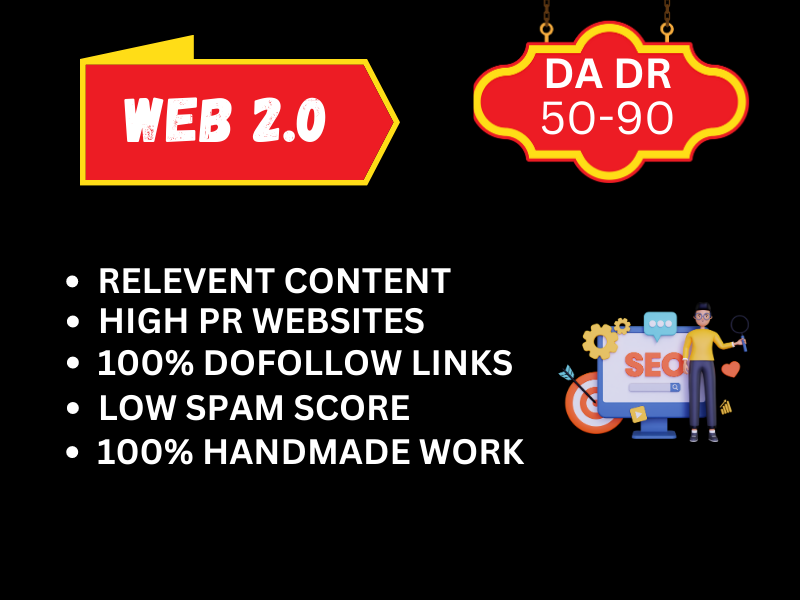 I will build manualy 50 web 2.0 high quality unique b...