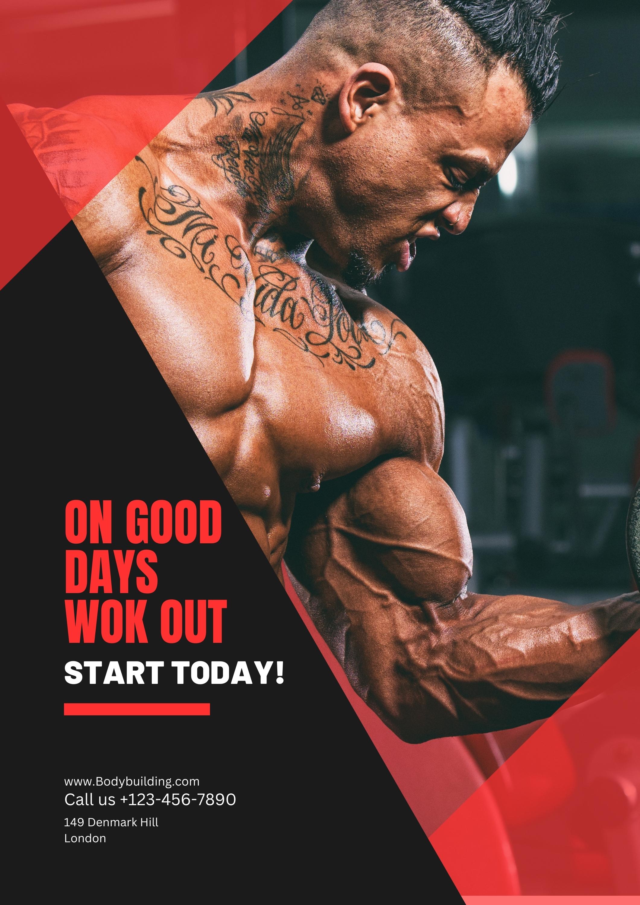 I will design creative fitness flyer