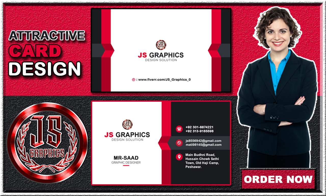 I Will Design a Creative and Eye-Catching Business Card for Your Brand