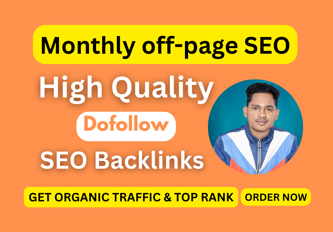 I will high quality do-follow SEO backlinks service w...
