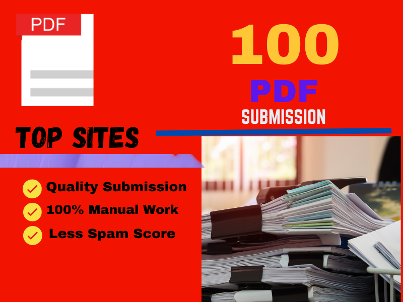 I will do 100 manual PPT, PDF submission to top 100 ...