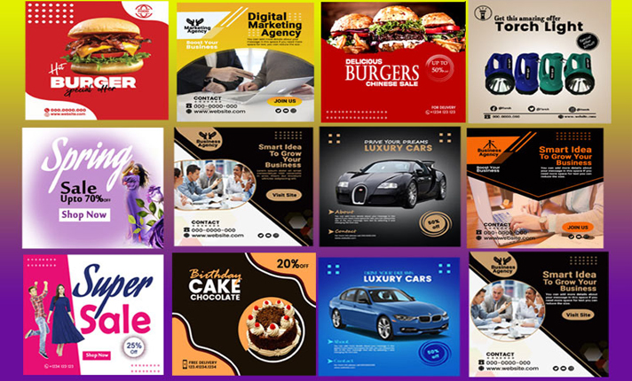 I will do a 5 PROFESSIONAL Social Media Post Design with FREE jpg, psd, ai, and unlimited revisions