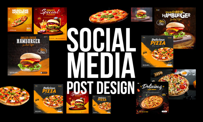 I will do a 5 PROFESSIONAL Social Media Post Design w...