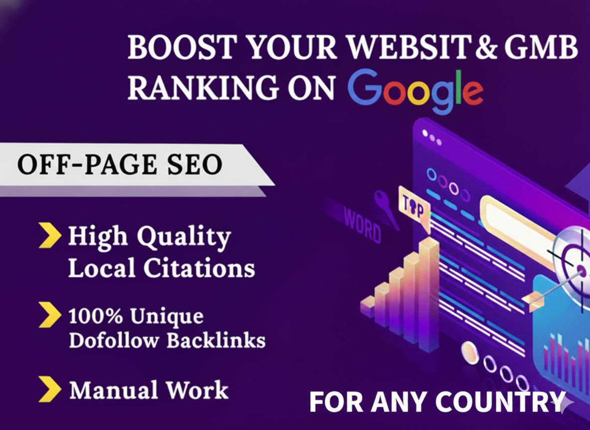 I will boost your website & GMB ranking with powe...