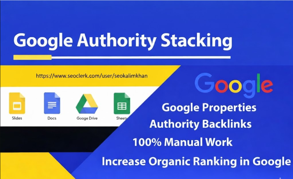 I will build Google Stacking Authority Backlinks for ...
