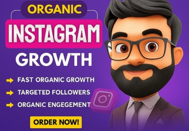 I will grow instagram account organically for more organic Engagement 