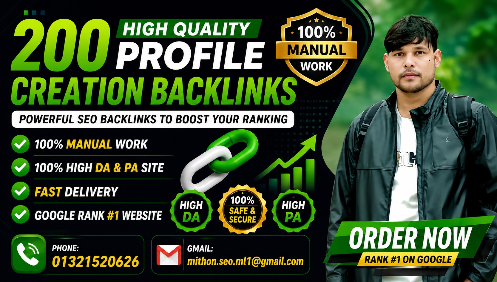 I Will Create 200 SEO Profile Creation Backlinks with Fast Delivery