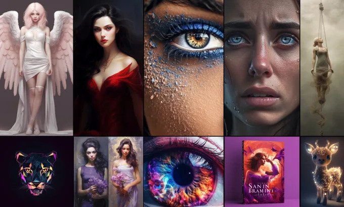 I Will create ai generated art using your text and im...