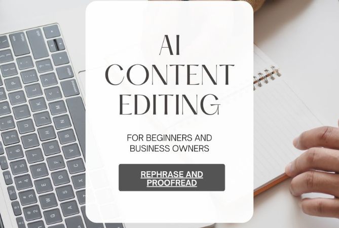 I will edit and revise ai generated content crafting ...