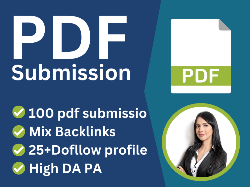 I will create 100 PDF submission fully manually metho...