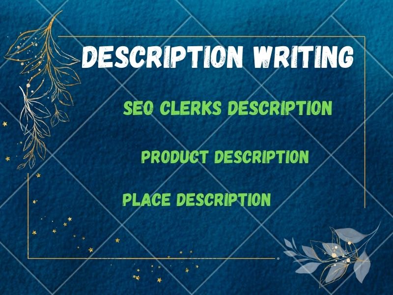 1000+ WORDS SEO CLERKS DESCRIPTION WRITING AI FREE WI...