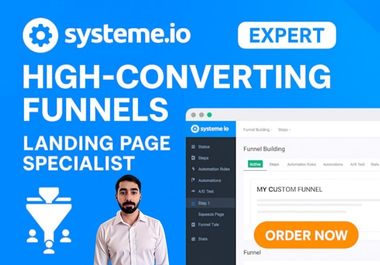 I will build high converting systeme io sales funnel ...