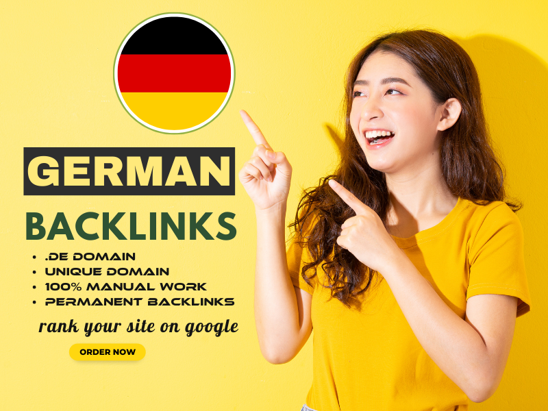 I will do 25 permanent german backlinks from de high ...