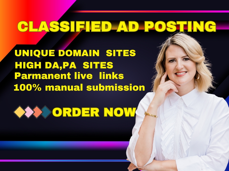 I will post 50 classified ads on the top classified a...