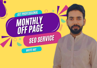 monthly off page SEO service, white hat do follow hi...